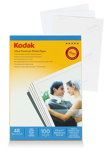 Kodak Inkjet Kağıt 4R Mat (10x15-100'lük)270g