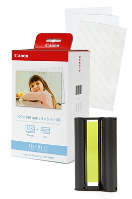 Canon KP-108 Selphy CP Serisi İçin 10x15 Kağıt Kartuş Set