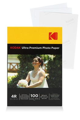 Kodak Inkjet Kağıt 4R Parlak (10x15-100'lük)260g
