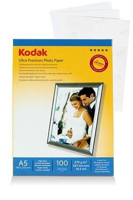 Kodak Inkjet Kağıt A5 Parlak (15x21-100'lük)270g
